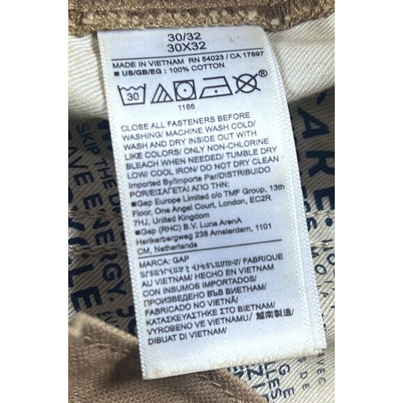 Gap Baggy Carpenter Pants Men's 30x32 Khaki Brown Relaxed Fit Workwear NWT - Picture 12 of 14